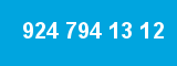 924 794 13 12